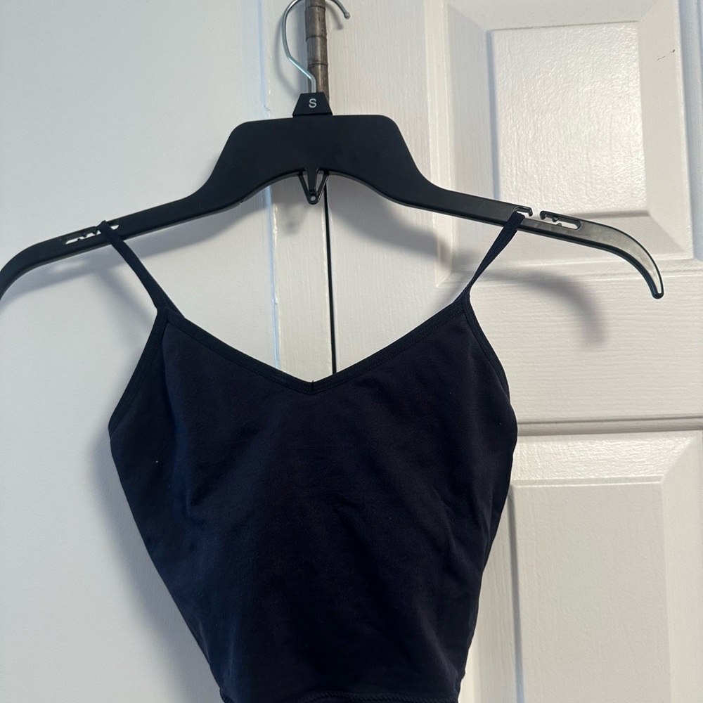 Splits59 Black V-Neck Tank Top